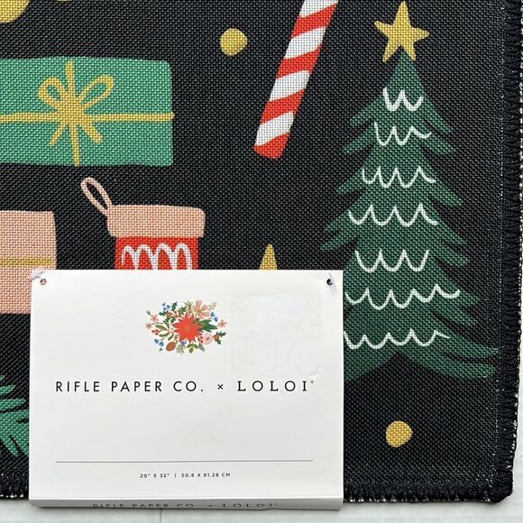 Rifle Paper Co. x L.O.L.O.F “Merry Christmas” Holiday Rug - Picture 6 of 10